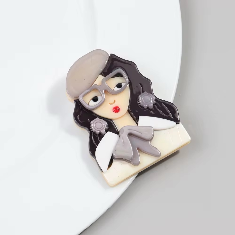 New Colorful Fashionista Brooch Pins.